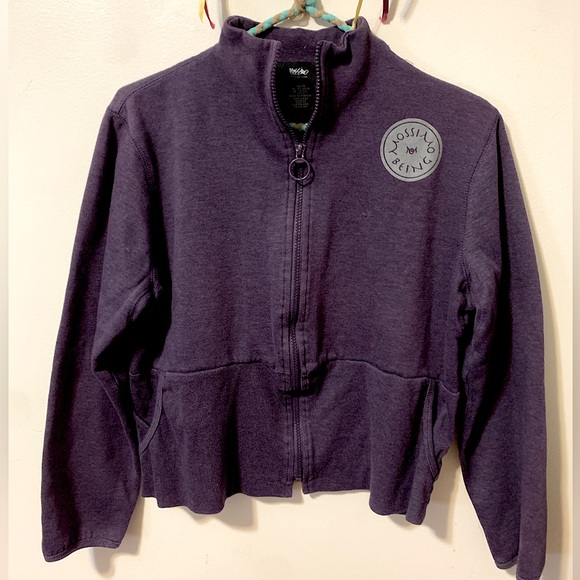 Cute cropped purple zip up sweater - Mossimo - XL - Picture 1 of 8